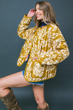 TOTALLY CONVINCED WOVEN PUFF JACKET.