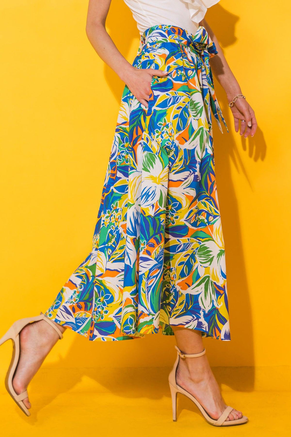 ONE AND ONLY POPLIN SKIRT.
