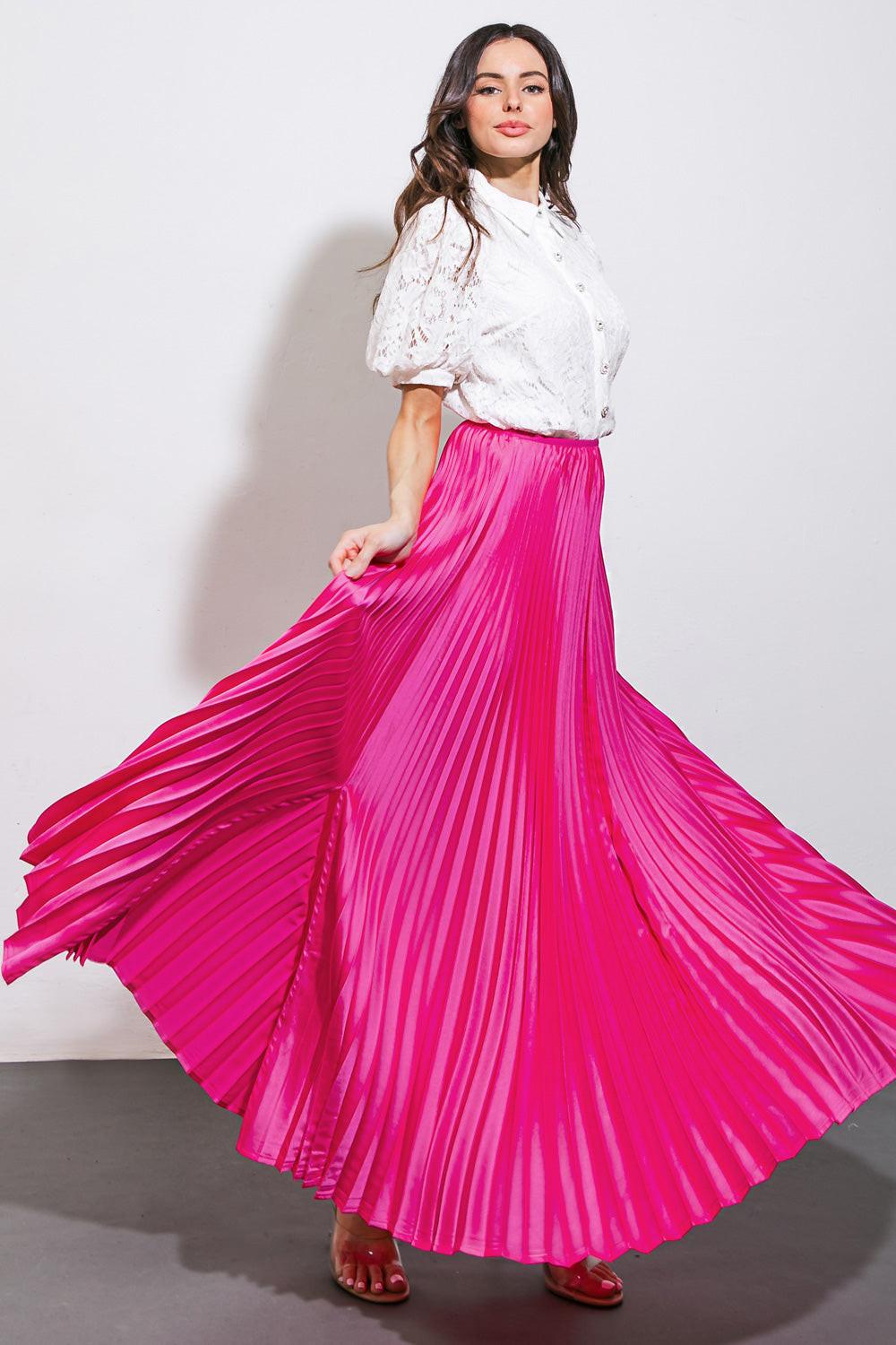 MAKE NO MISTAKES WOVEN MIDI SKIRT.