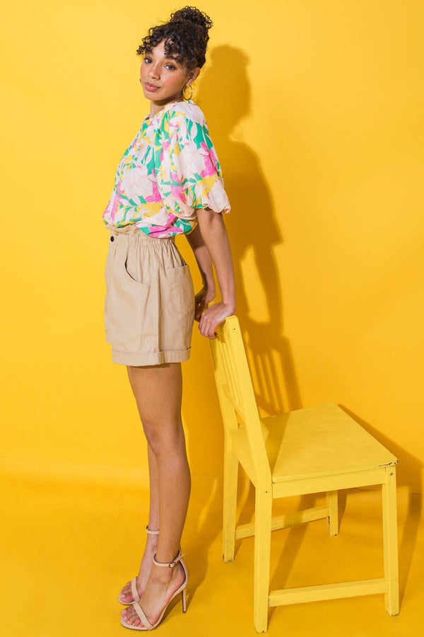 LETTERS TO ROMEO TWILL SHORTS.