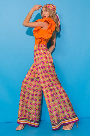 SHE'S BACK IN TOWN WOVEN PANTS.