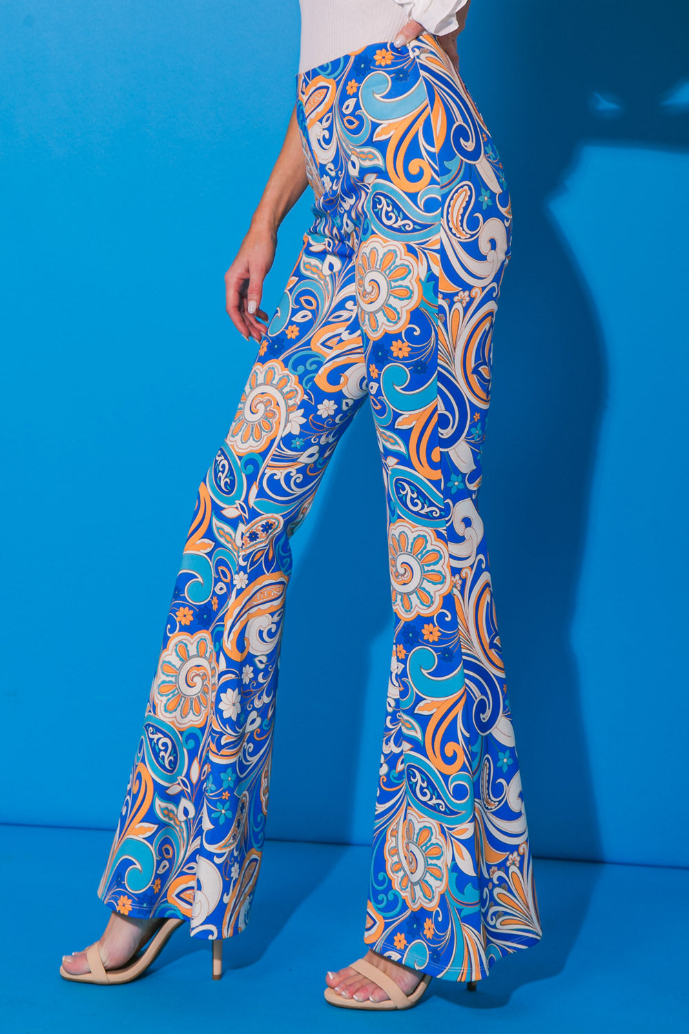 LOVE MADE ME CRAZY WOVEN FLARE PANTS