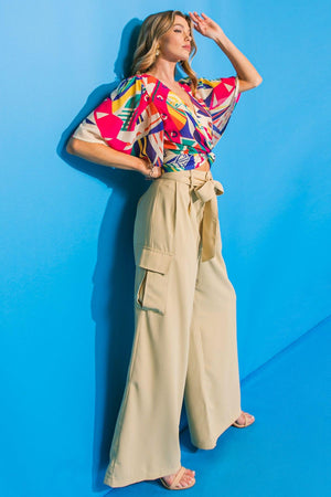 A GOOD WOMAN WOVEN PANTS.