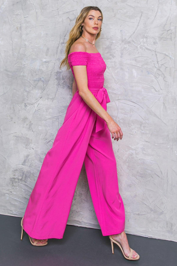 WEEKEND OUTING WOVEN JUMPSUIT.