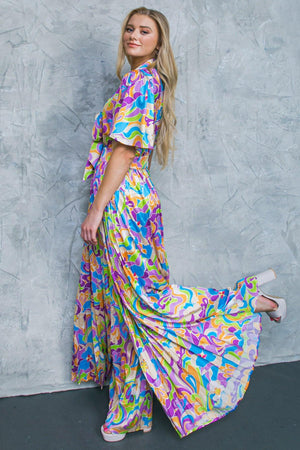 A SECRET PLACE WOVEN JUMPSUIT.
