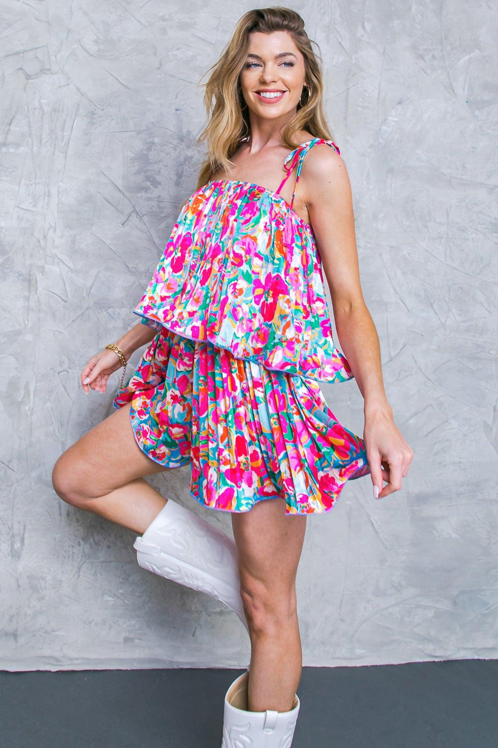 PUT A SPIN WOVEN ROMPER - Flying Tomato - ROMPER - Flying Tomato