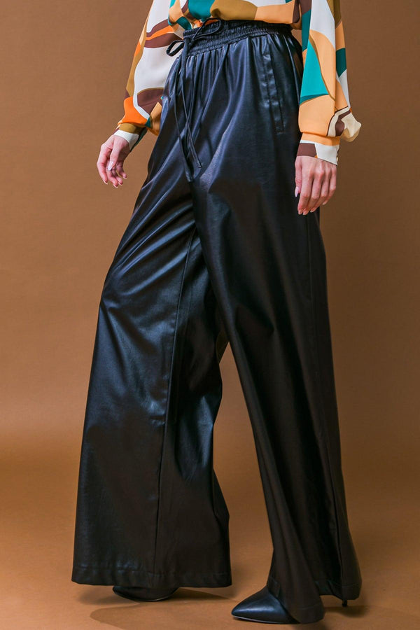 ICONIC REPUTATION LEATHER PANTS.