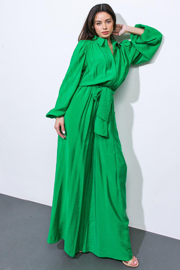READY FOR TODAY WOVEN JUMPSUIT.