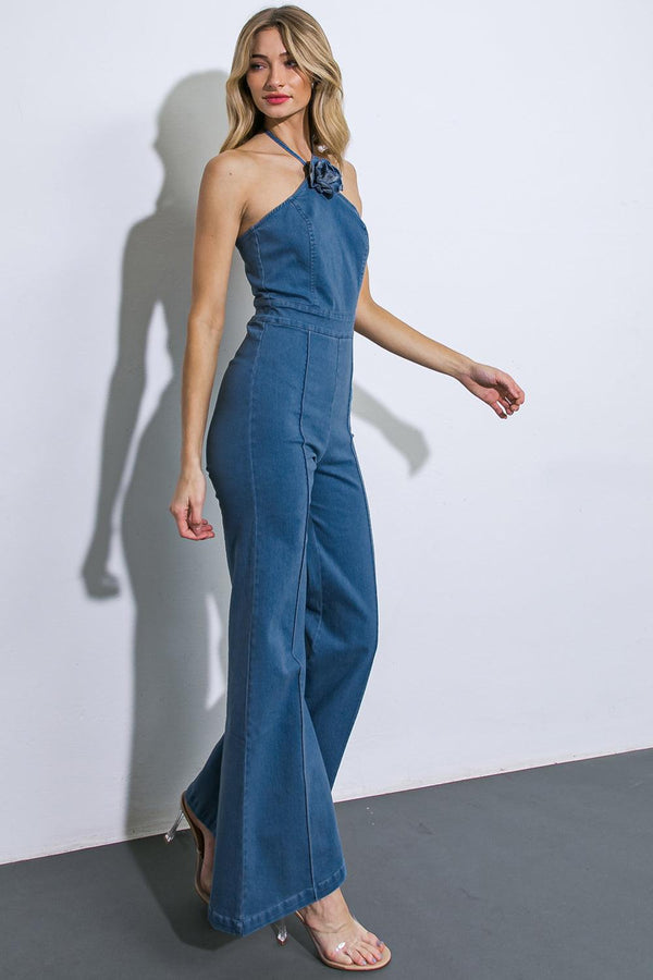 CALL ME LOVELY DENIM JUMPSUIT.