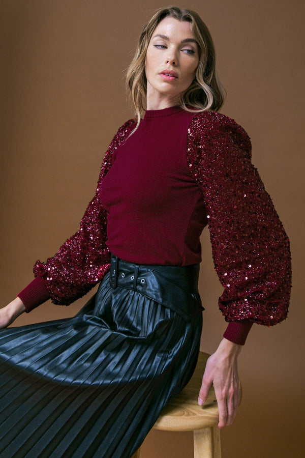 FEELING THE FUN SWEATER TOP.