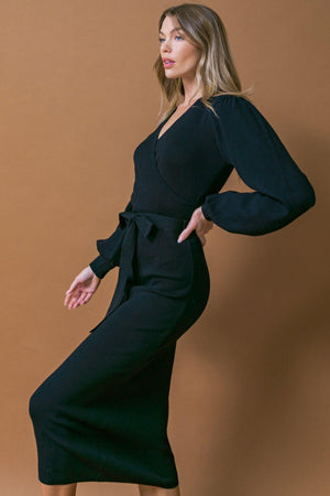 ADORABLE IDEAL SWEATER MIDI DRESS.