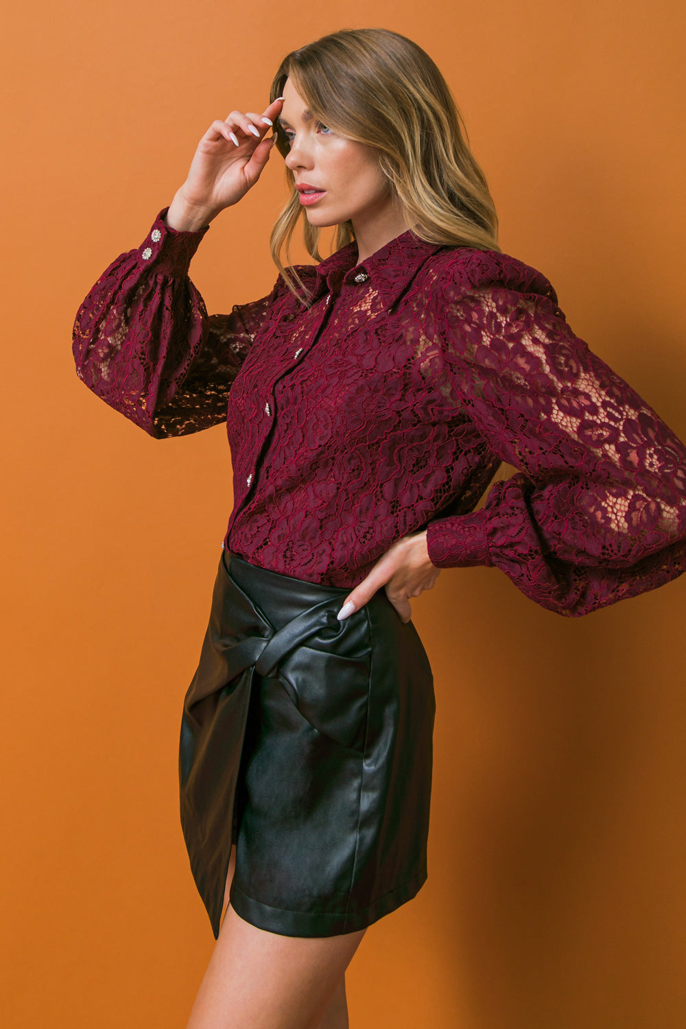 DIFFERENT PATHWAYS LACE TOP