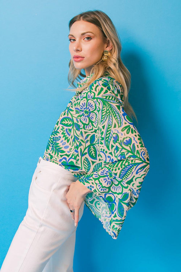 I'LL ALWAYS REMEMBER WOVEN OVERSIZED TOP.