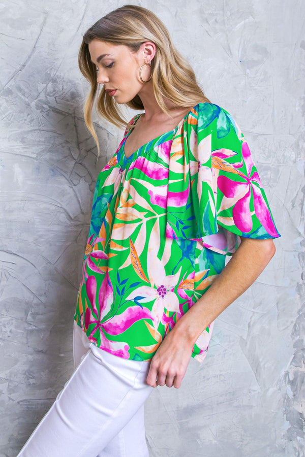 HIGH CLASS WOVEN TOP.