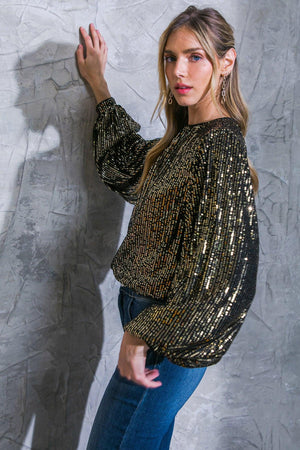 HOPE YOU REMEMBER SEQUIN TOP.