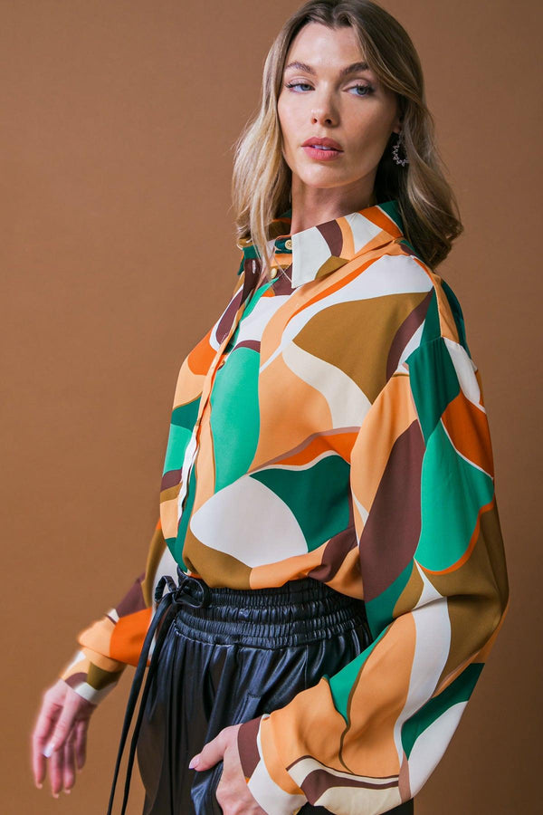 LOVINGLY YOURS WOVEN TOP.