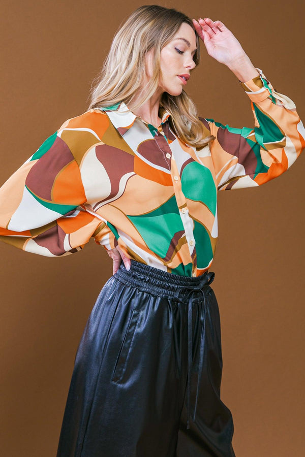 LOVINGLY YOURS WOVEN TOP.