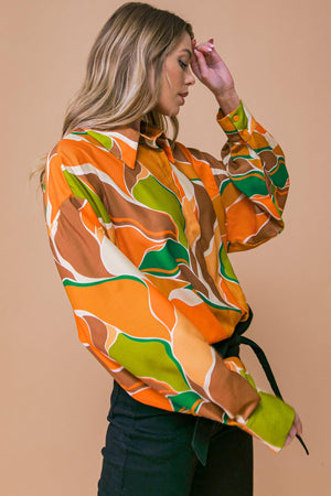 SWEETEST ENTRANCE WOVEN TOP.
