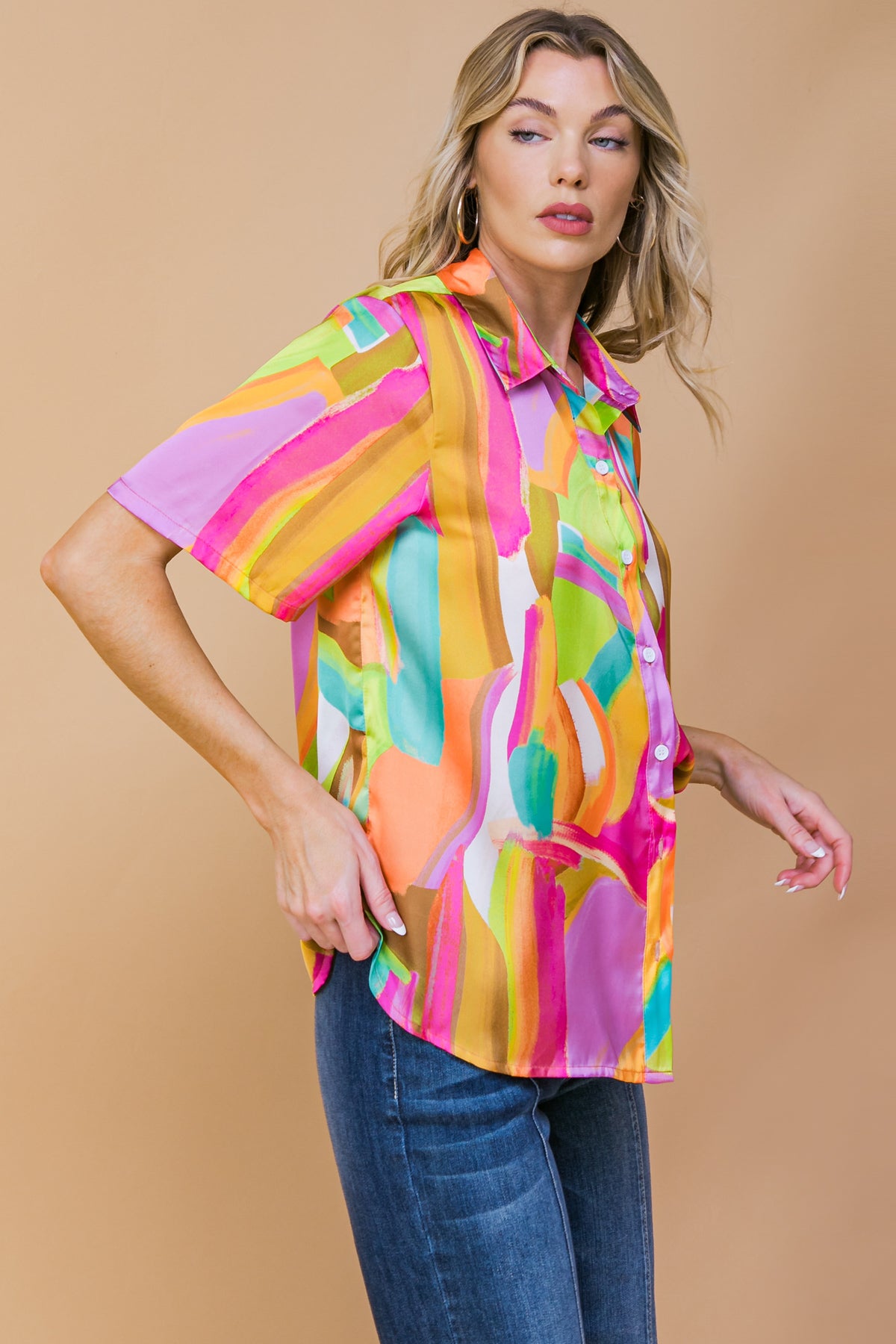ELEVATED OPTION WOVEN TOP