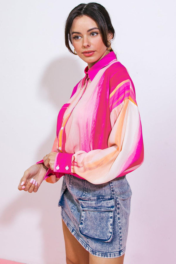 TAKE THE LEAD WOVEN TOP.