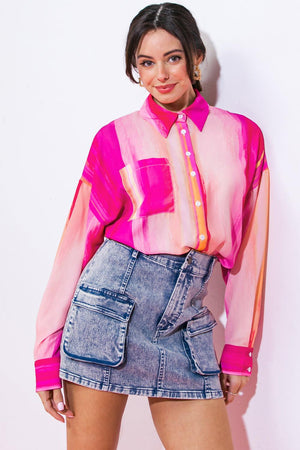 TAKE THE LEAD WOVEN TOP.