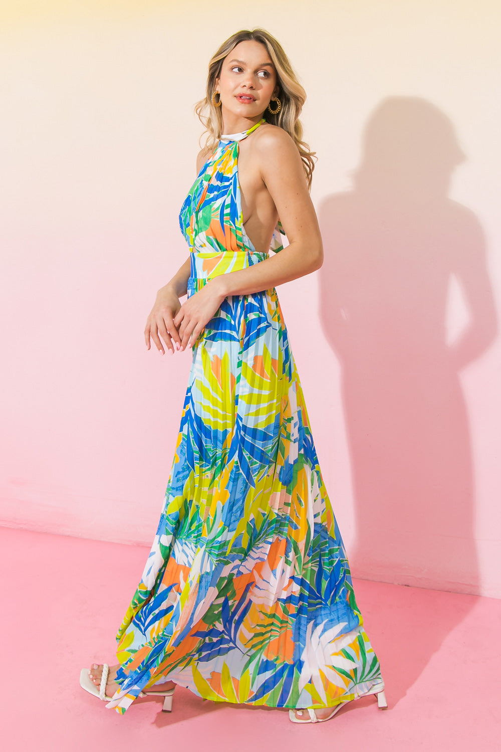 SULTRY SUMMERS WOVEN MAXI DRESS