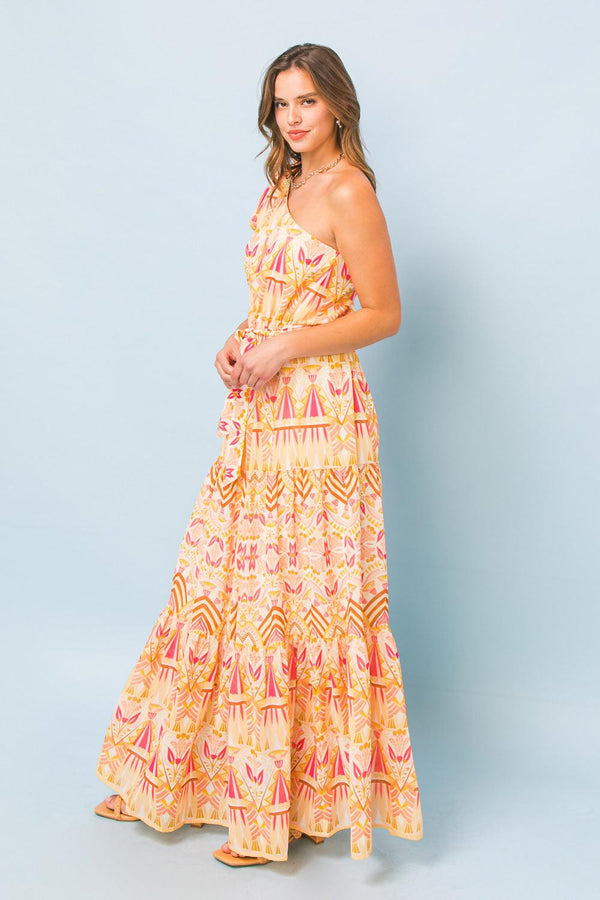 IN HARMONY WOVEN MAXI DRESS.