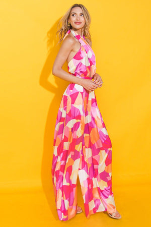 SERENITY SATIN JUMPSUIT.