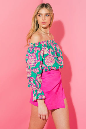 MEANT TO SHINE POPLIN TOP.