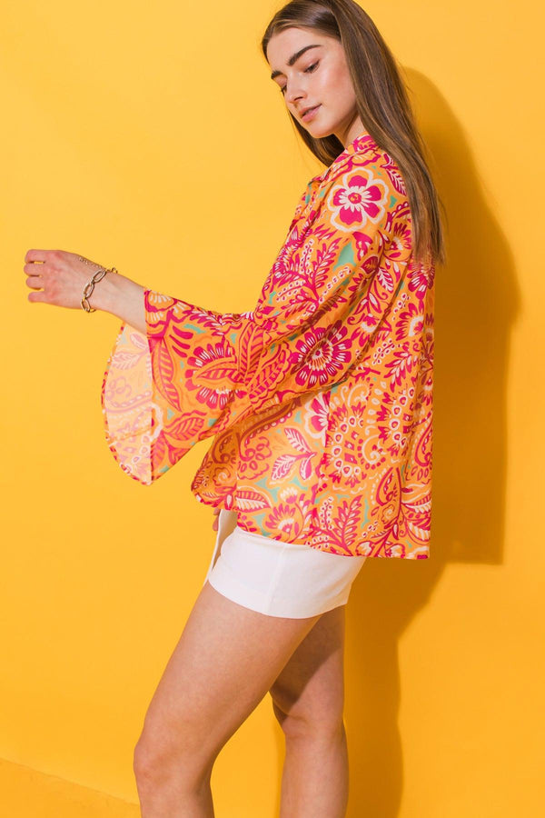 I'LL ALWAYS REMEMBER WOVEN OVERSIZED TOP.