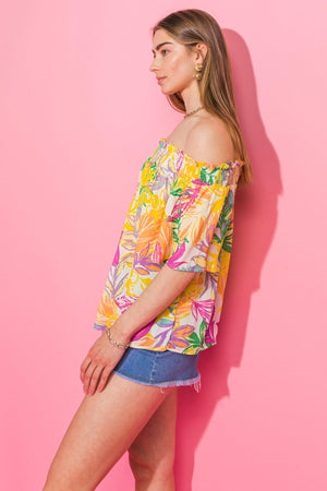 BOCA RATON WOVEN TOP.
