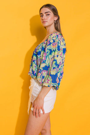 PINE ISLAND WOVEN TOP.