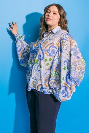FEELING JOYFUL WOVEN TOP - Flying Tomato - TOPS - Flying Tomato