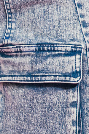 DREAMCATCHER WASHED DENIM SKIRT.